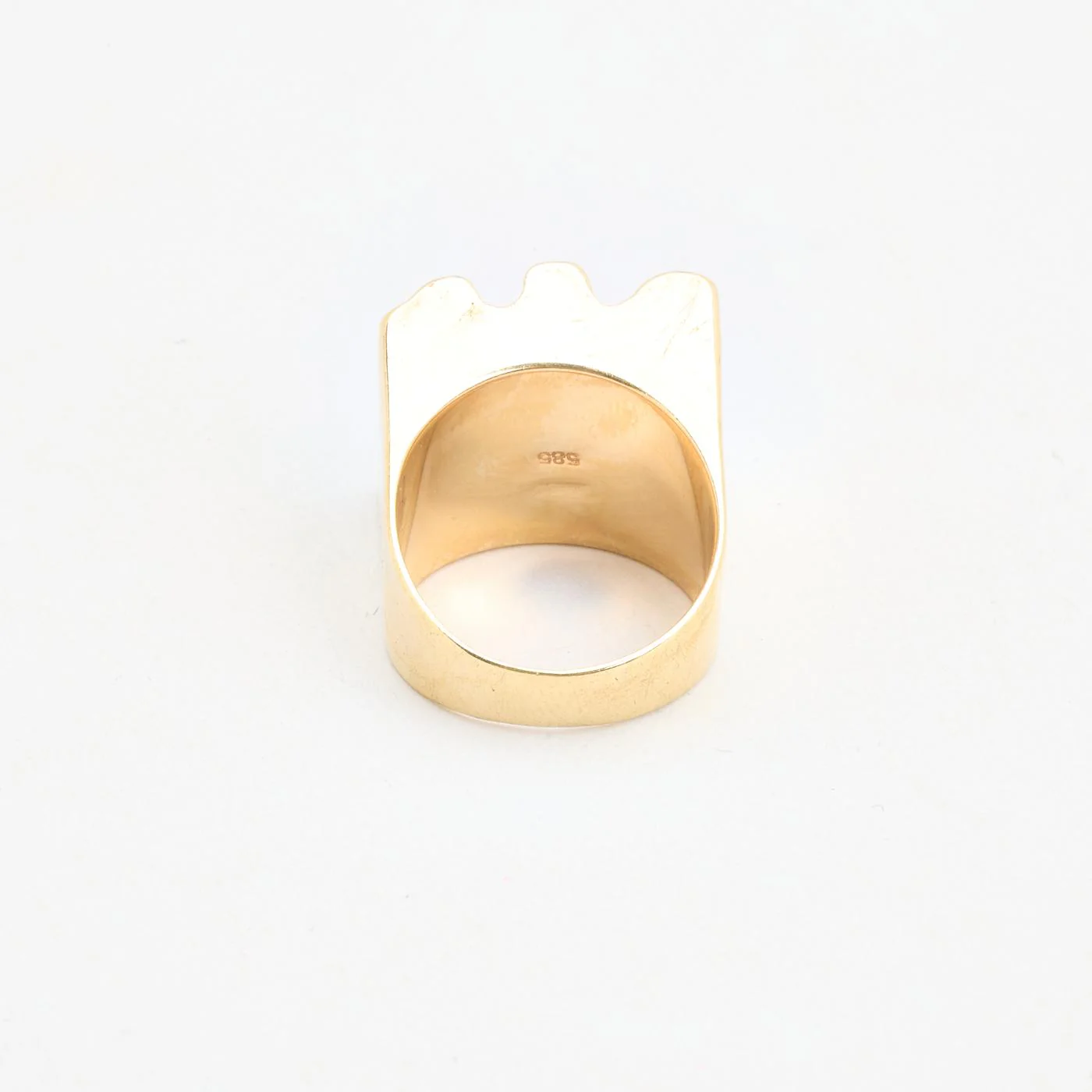 Organisk klackring i 14K guld strl. 17.8 / strl. 56 - Image 3