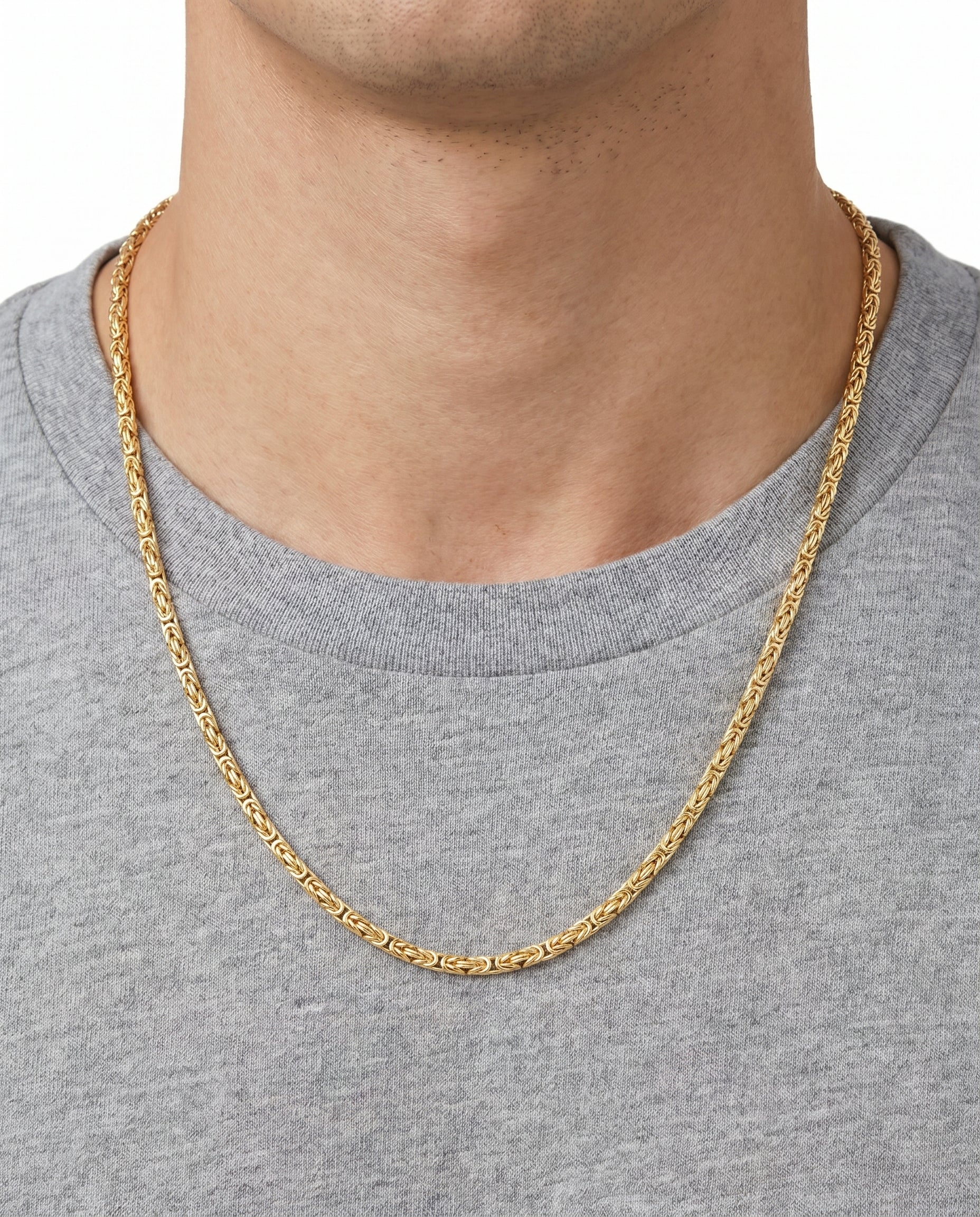 Kejsarlänk Halsband i 14K guld, 54 cm, 29.1 g