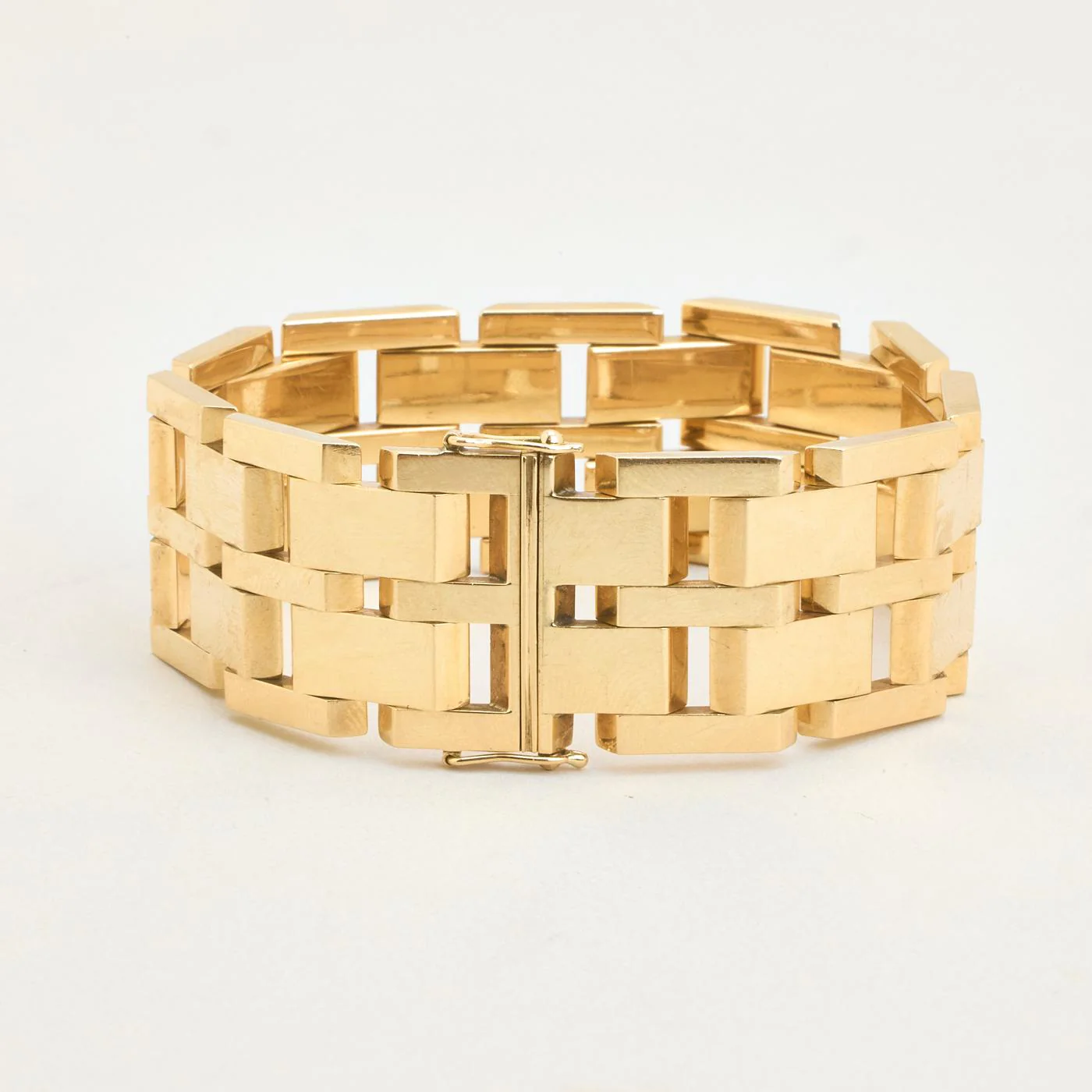 Block Armband i 14K guld, 18.5 cm, 44 g - Image 3