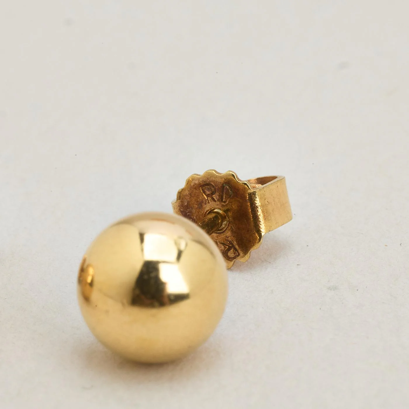 Kulörhängen i 14K guld, 0.7 cm, - Image 3