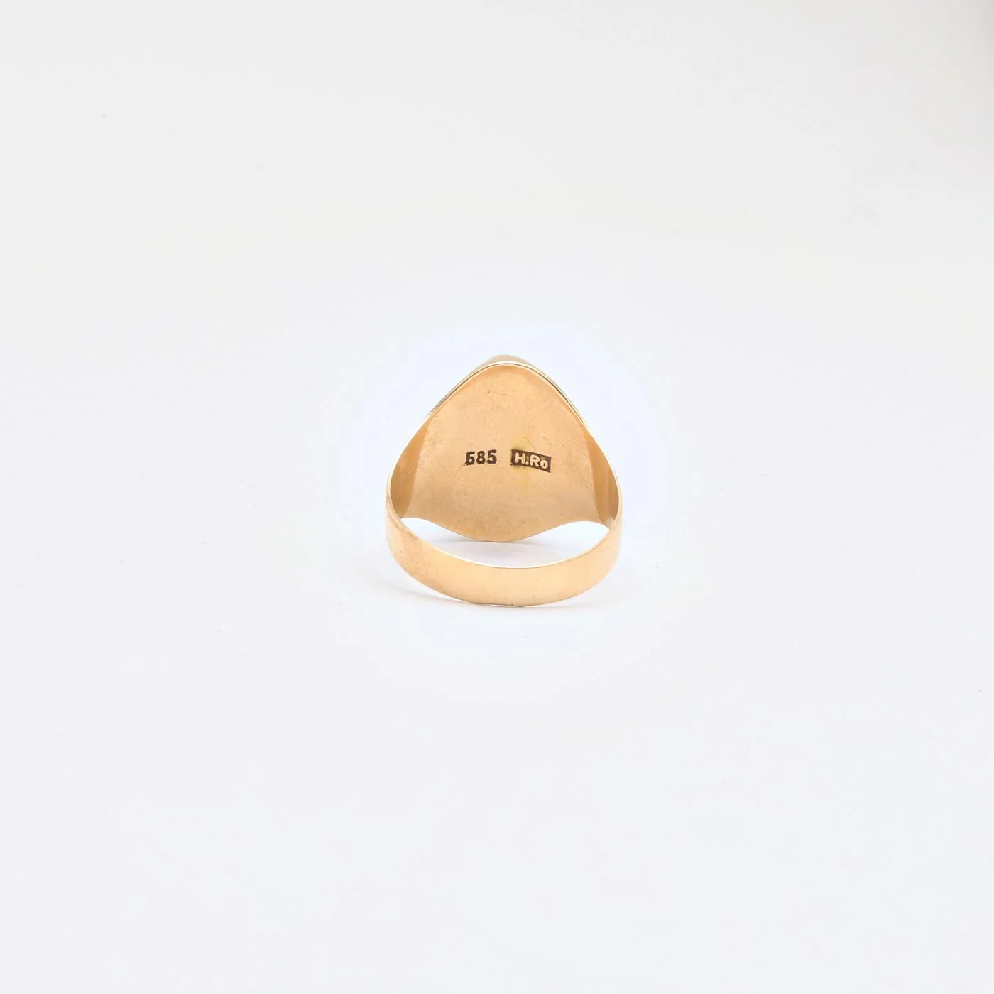Oval statementring i 14K guld strl. 19.7 / strl. 62 - Image 4
