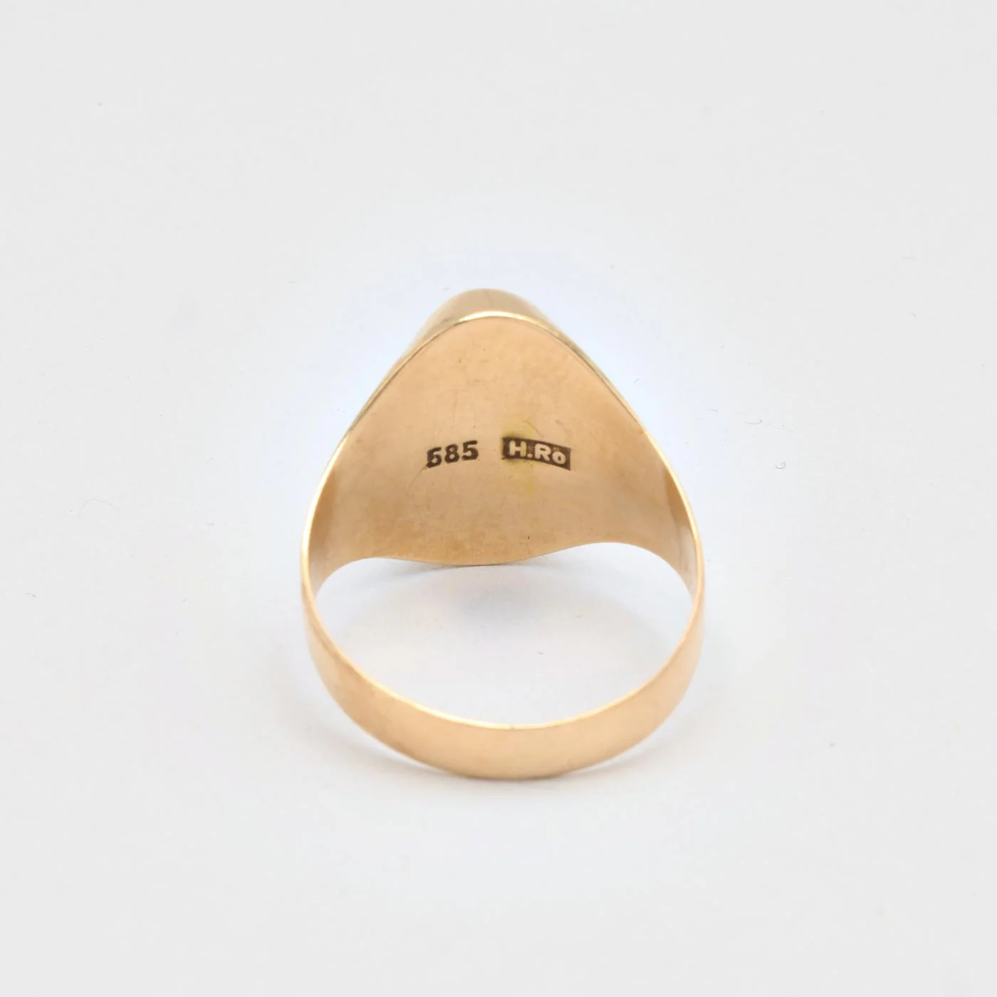 Oval statementring i 14K guld strl. 19.7 / strl. 62 - Image 6
