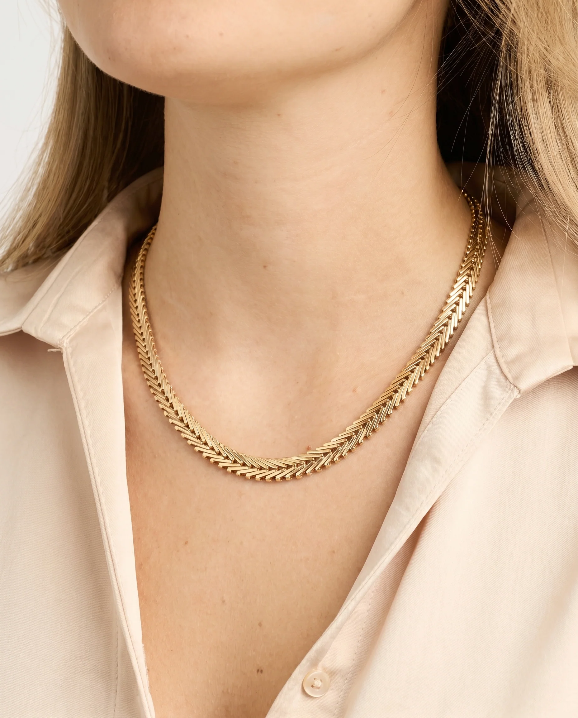 Geneve Halsband i 8K guld, 41 cm, 20 g