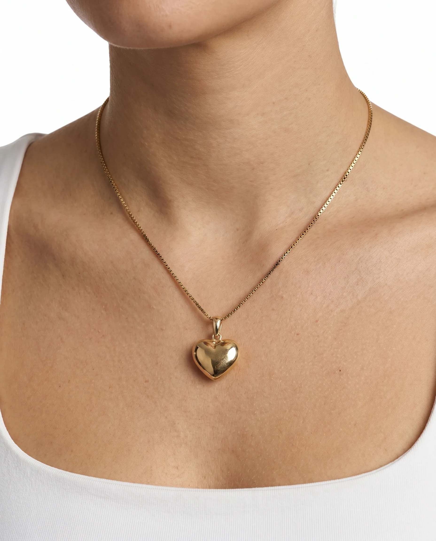 Klassisk Hjärthänge i 8K guld, 2.2 cm, 1.4 g - Image 2