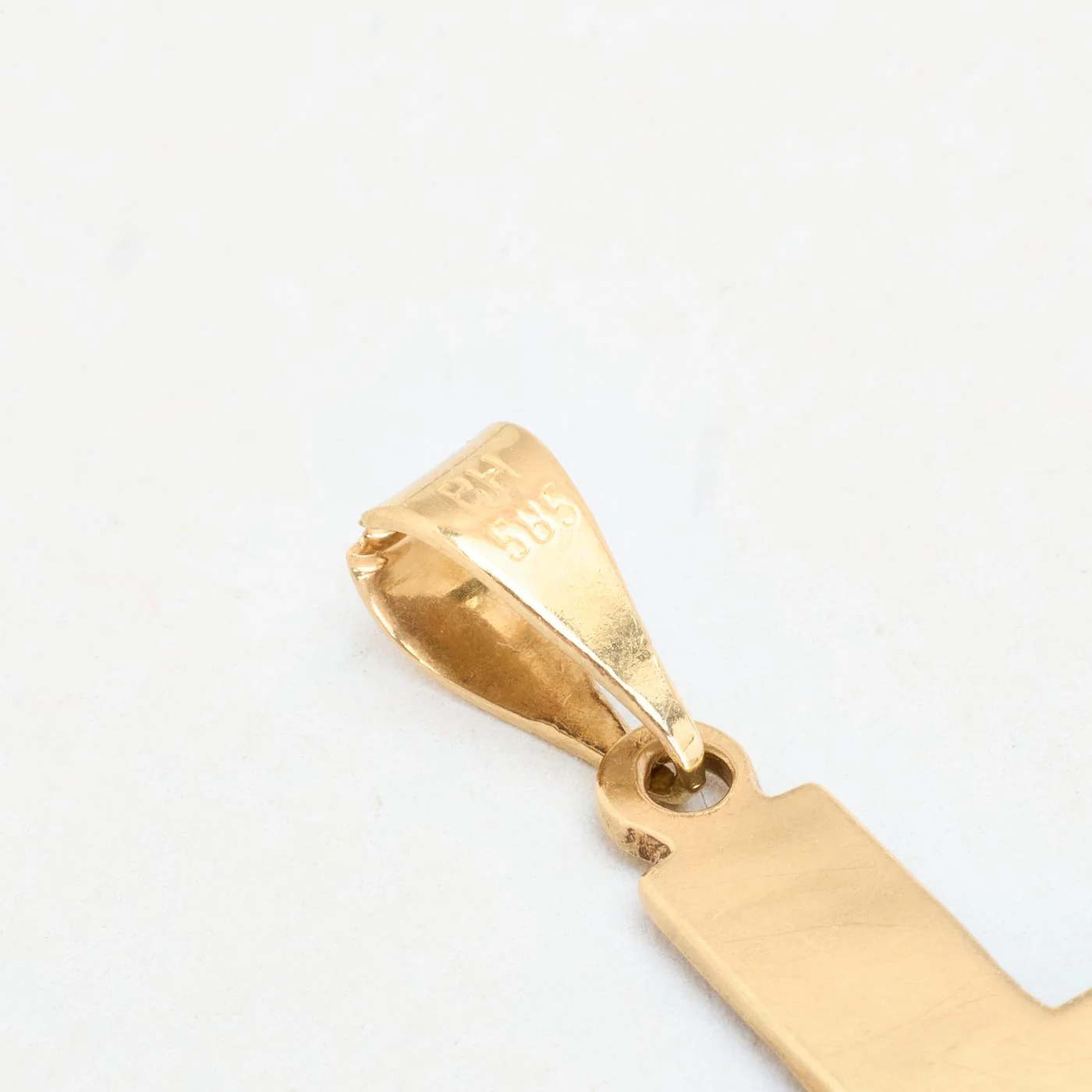 Mönstrad kors i 14K guld, 3.5 cm, 1.5 g - Image 4