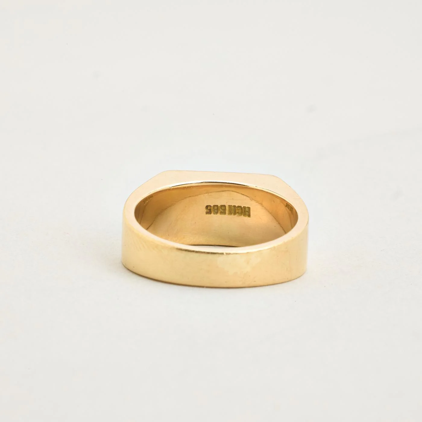 Monogram klackring i 14K guld strl. 16.9 / strl. 53 - Image 4