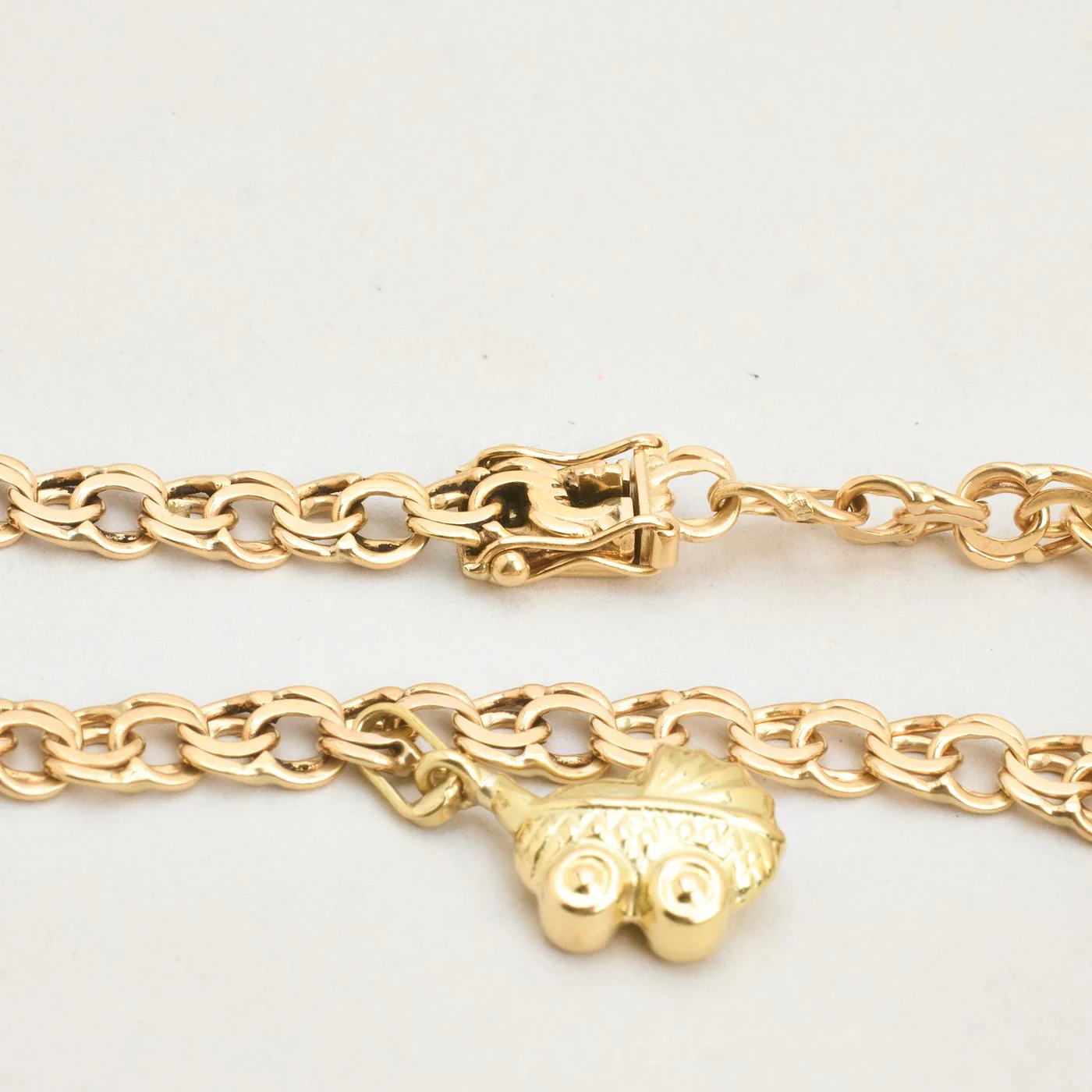 Bismarck berlockarmband i 14K guld, 21 cm, 13 g - Image 6