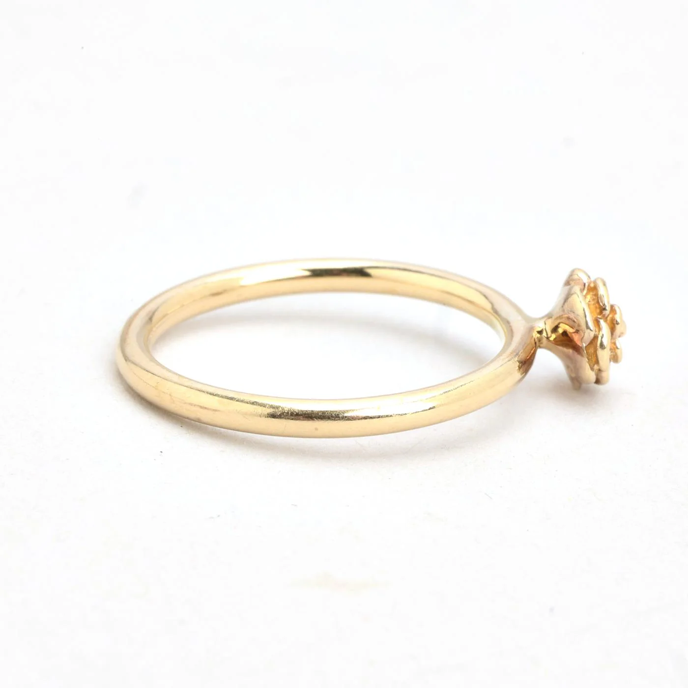Blomsterring i 8K guld strl. 16.9 / strl. 53 - Image 4