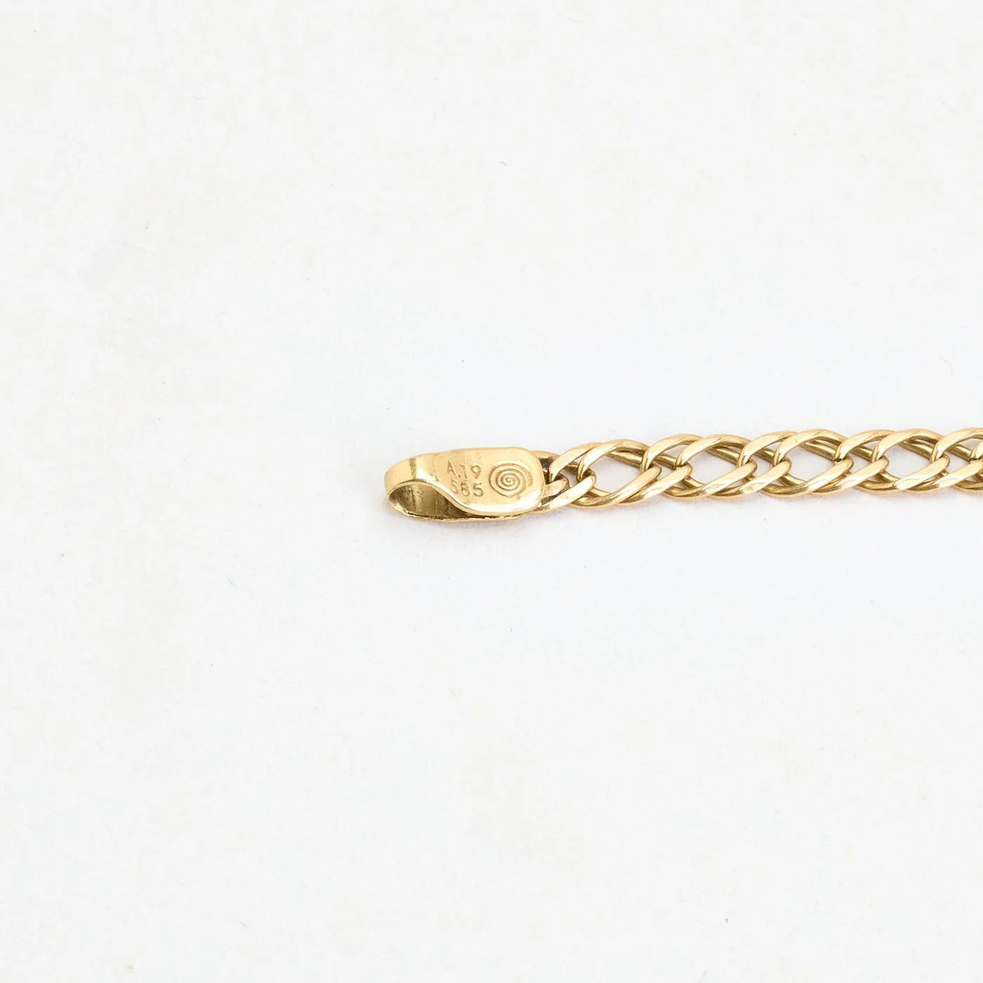 Flätad Pansar Armband i 14K guld, 18 cm, 3.34 g - Image 4