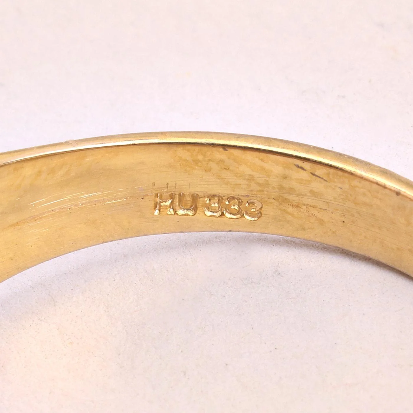 Organisk klackring i 8K guld strl. 19.7 / strl. 62 - Image 6