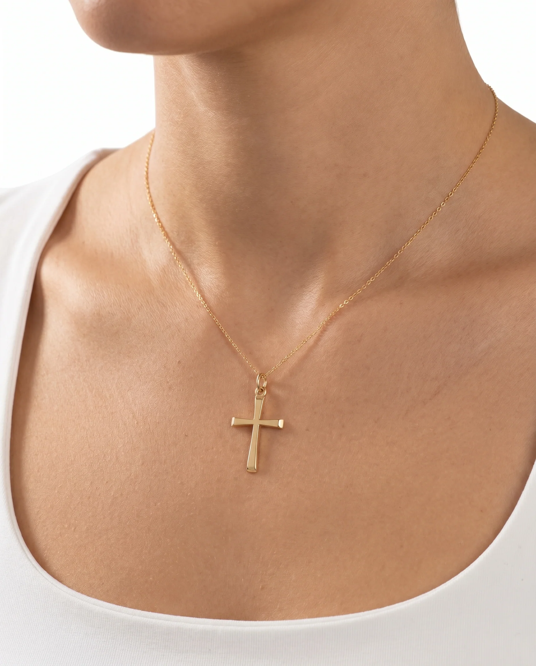 Kors i 8K guld, 2.5 cm, 0.8 g - Image 2