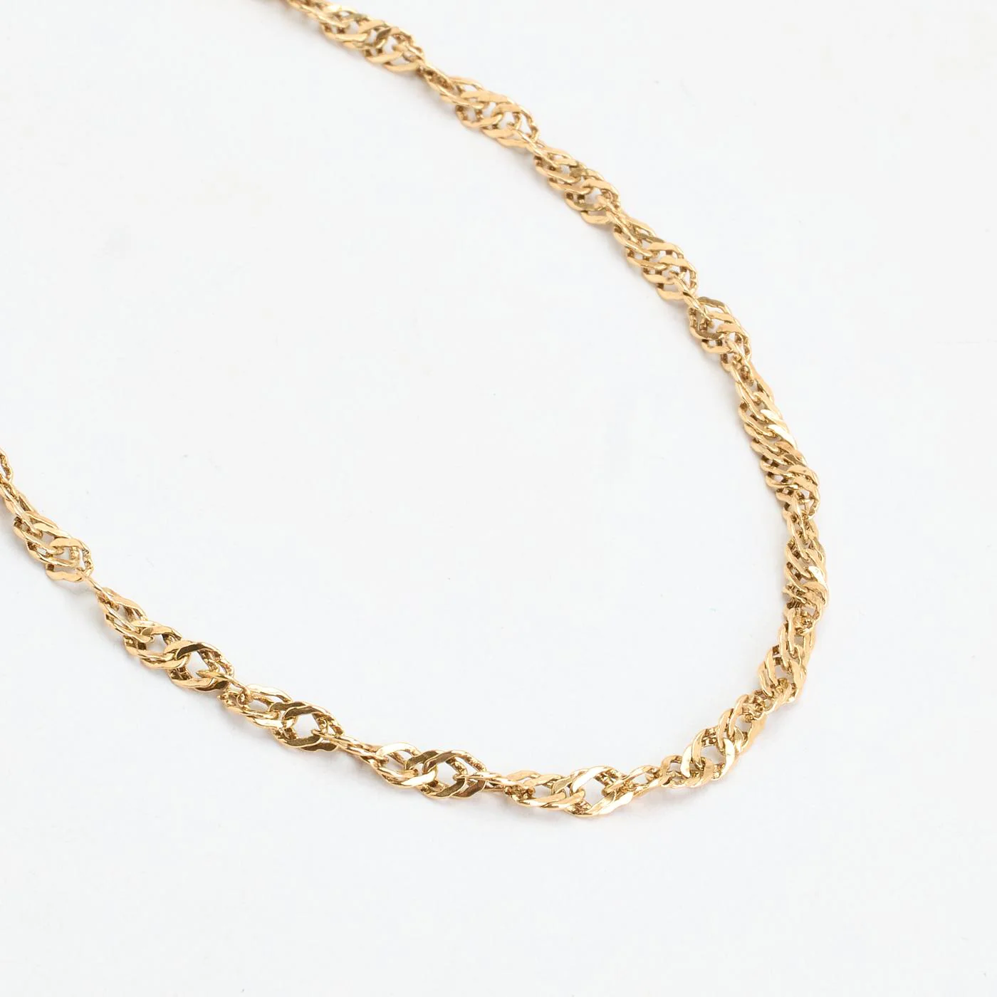 Singaporekedja Halsband i 14K guld, 50 cm, 4.29 g - Image 3