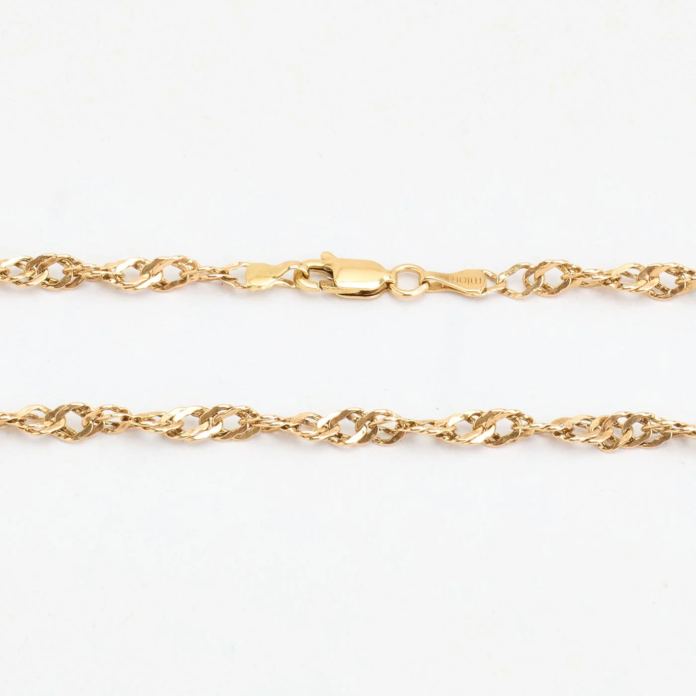 Singaporekedja Halsband i 14K guld, 50 cm, 4.29 g - Image 4