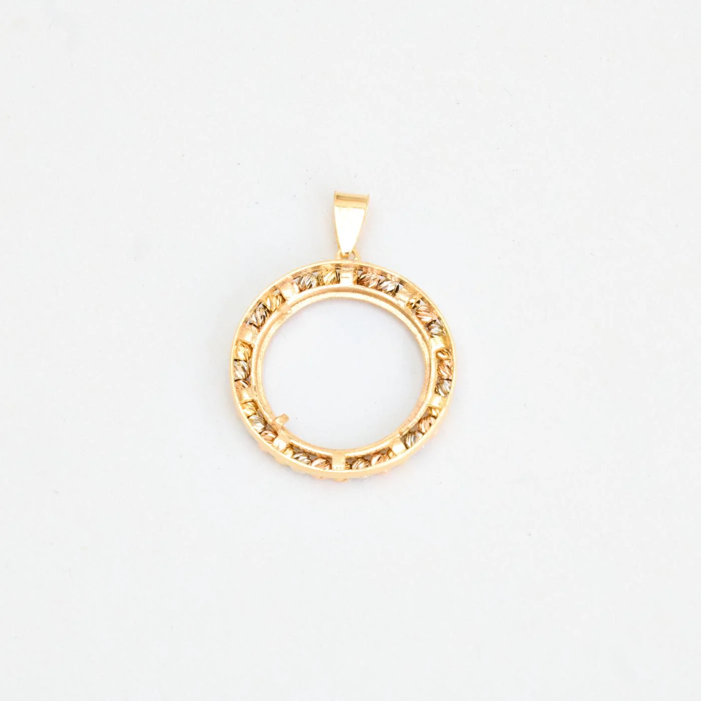 Cirkel hänge i 18K vitt guld, 3.5 cm, 4 g - Image 3