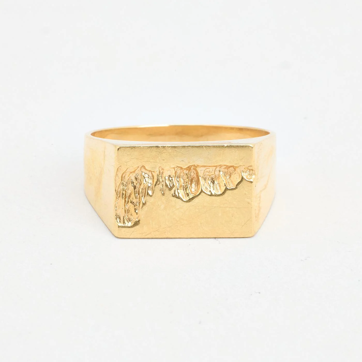 Organisk klackring i 14K guld strl. 19.7 / strl. 62