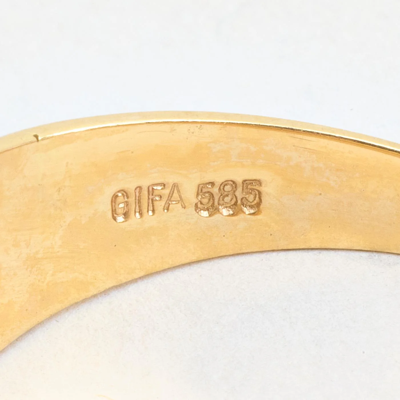 Organisk klackring i 14K guld strl. 19.7 / strl. 62 - Image 5