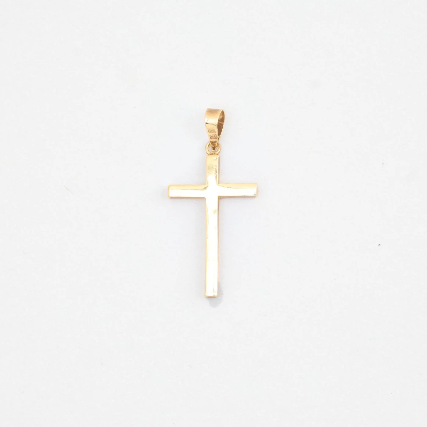 Kors i 14K guld, 3.2 cm, 0.7 g - Image 2