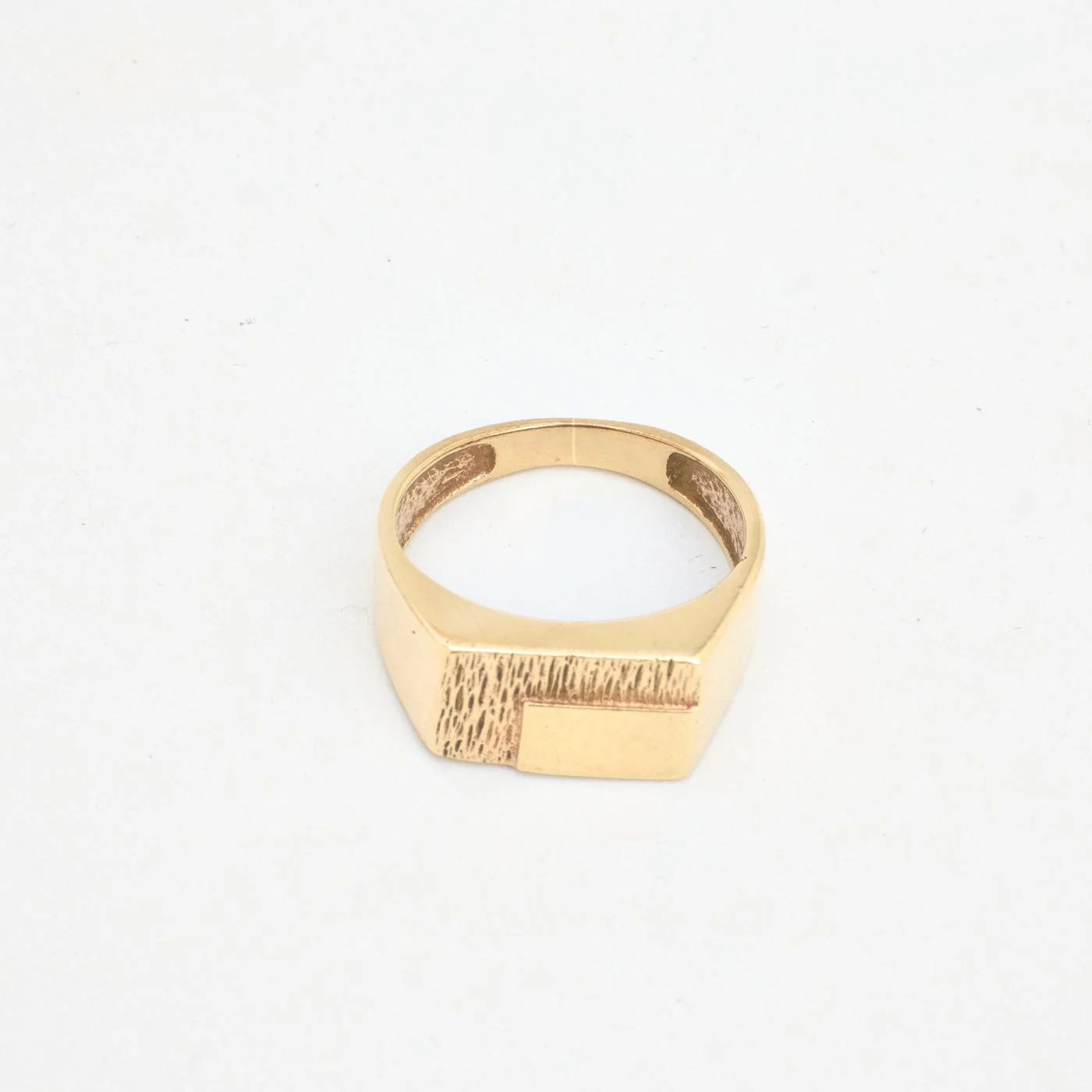 Organisk klackring i 8K guld strl. 17.5 / strl. 55 - Image 5