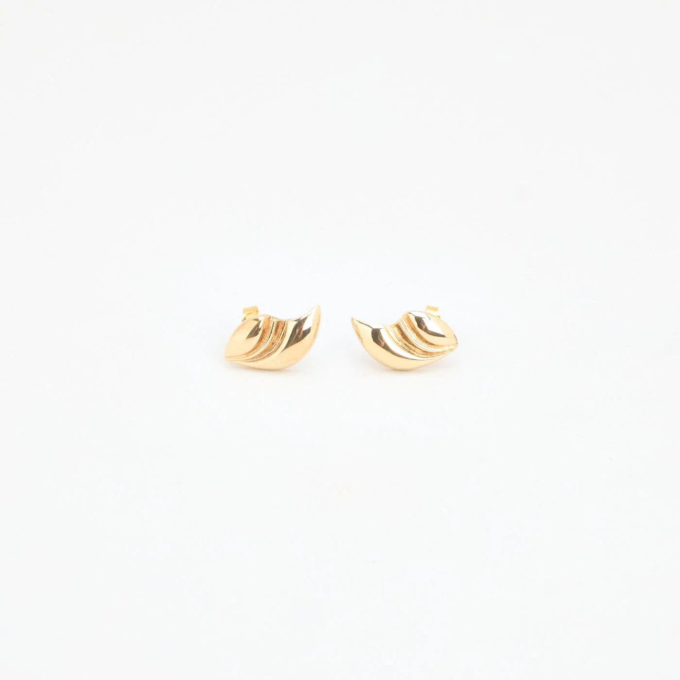 Örhängen med stift i 14K guld, 1.8 cm,