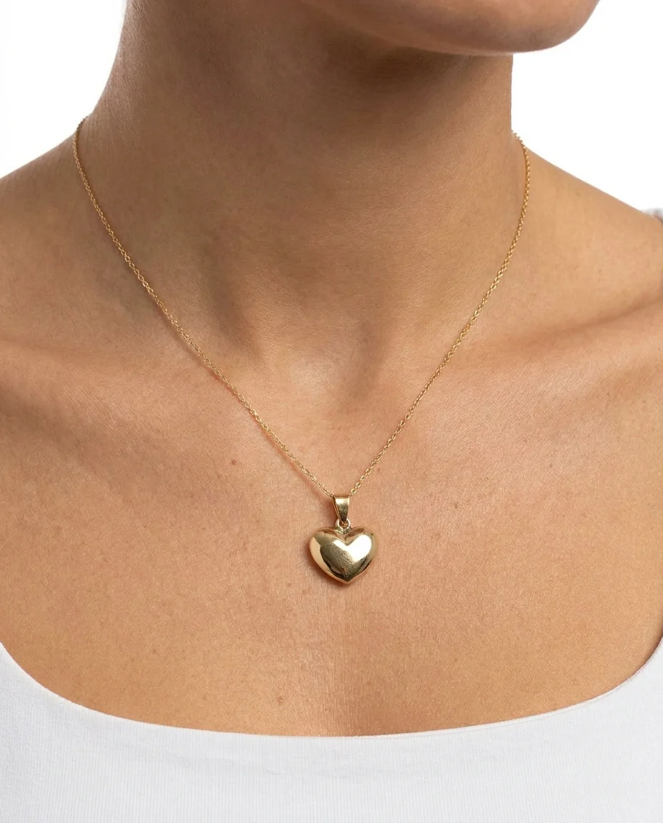 Klassisk Hjärthänge i 14K guld, 1.8 cm, 0.6 g - Image 2