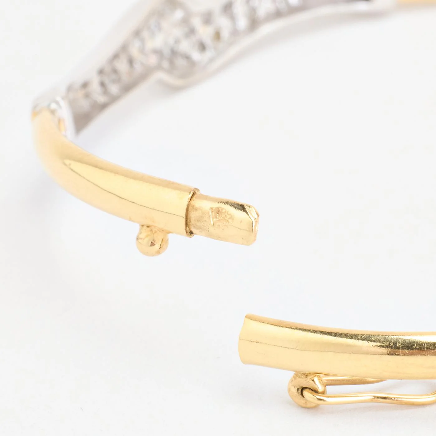 Orm armring med lås i 14K guld med en zirkonia, 6.3 cm, 5.54 g - Image 5