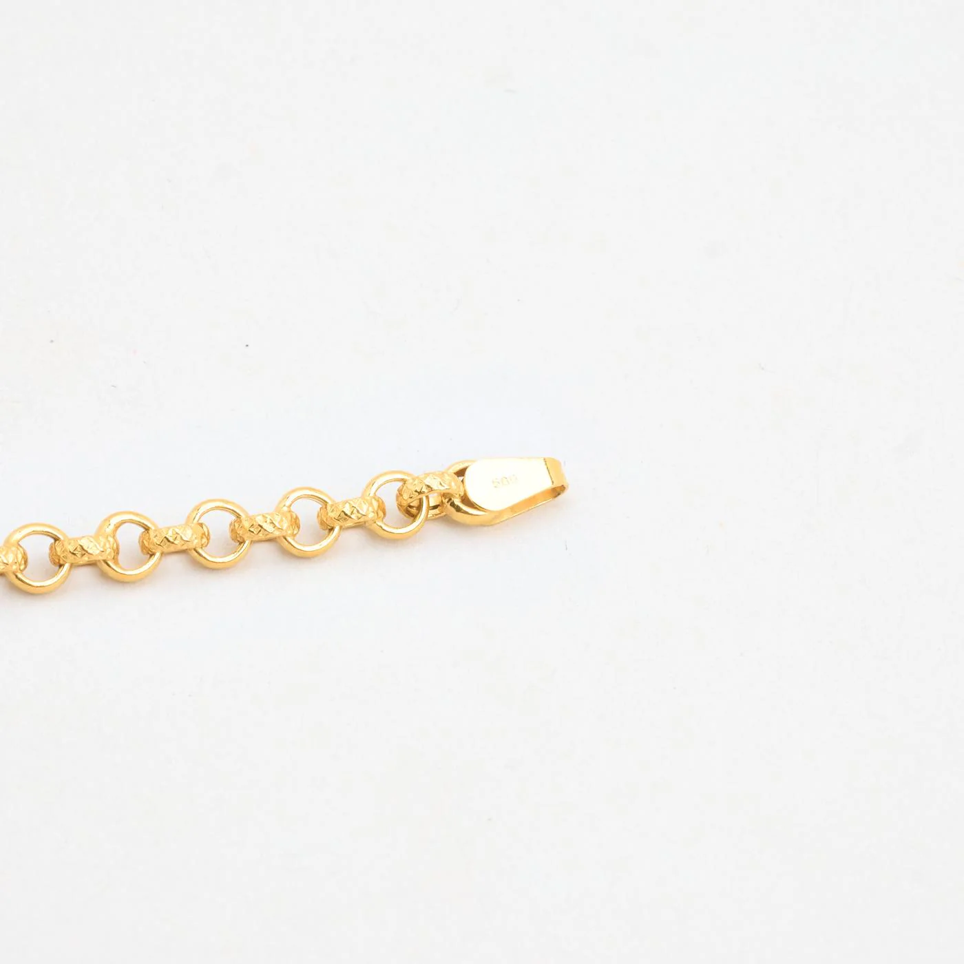 Mönstrad Ärtkedja Halsband i 14K guld, 45 cm, 8.4 g - Image 5