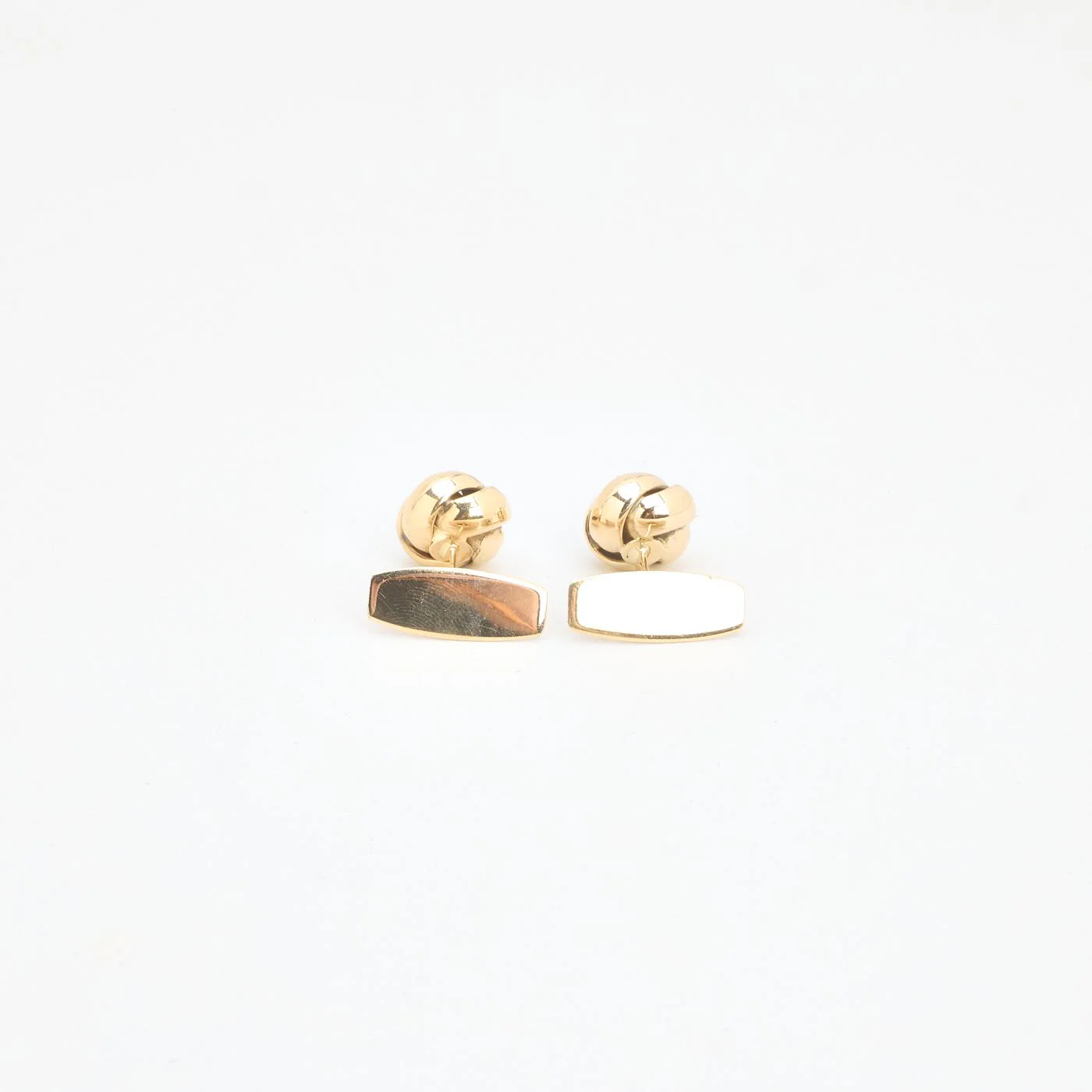 Knut Manschettknappar i 14K guld, 1.2 cm, 6.15 g - Image 3