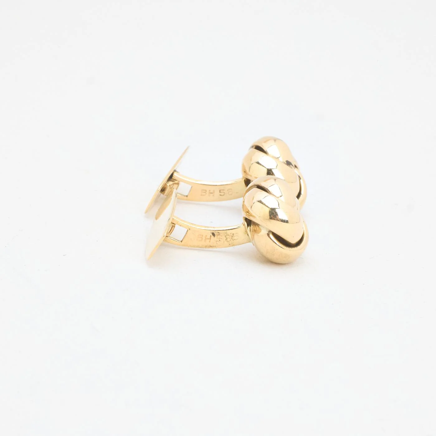 Knut Manschettknappar i 14K guld, 1.2 cm, 6.15 g - Image 5