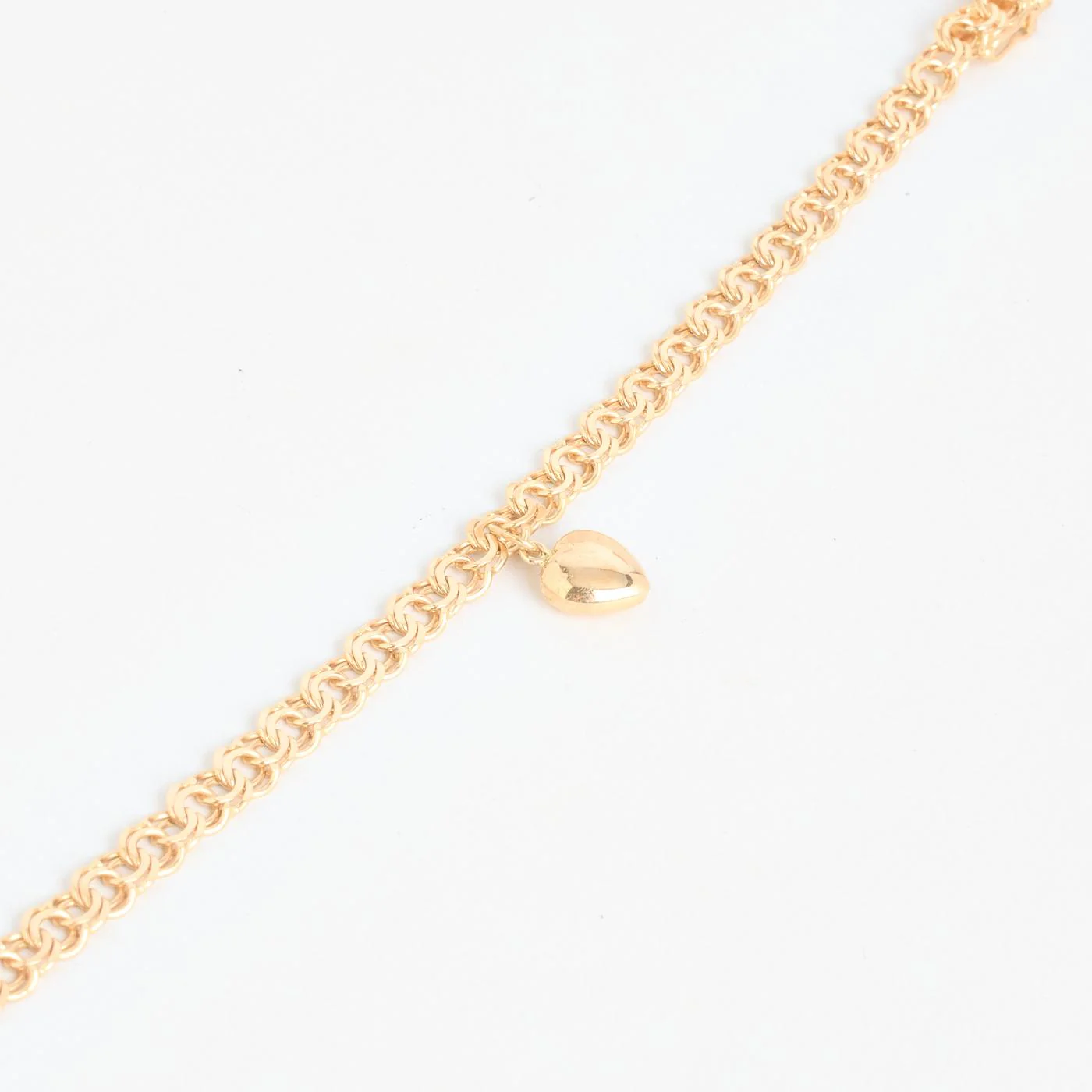 Hjärta Bismarck berlockarmband i 18K guld, 17.5 cm, 9.7 g - Image 3