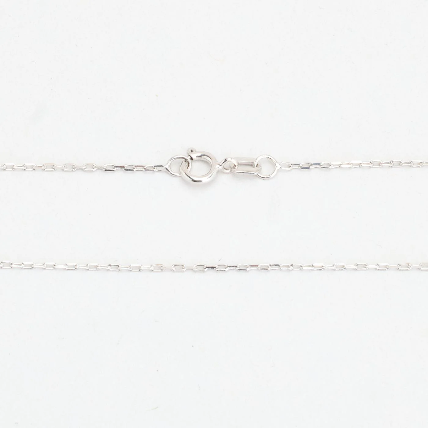 Geometrisk Ankarkedja Halsband med diamant (0.19 ct) i 14K guld, 46 cm, 4.4 g - Image 4