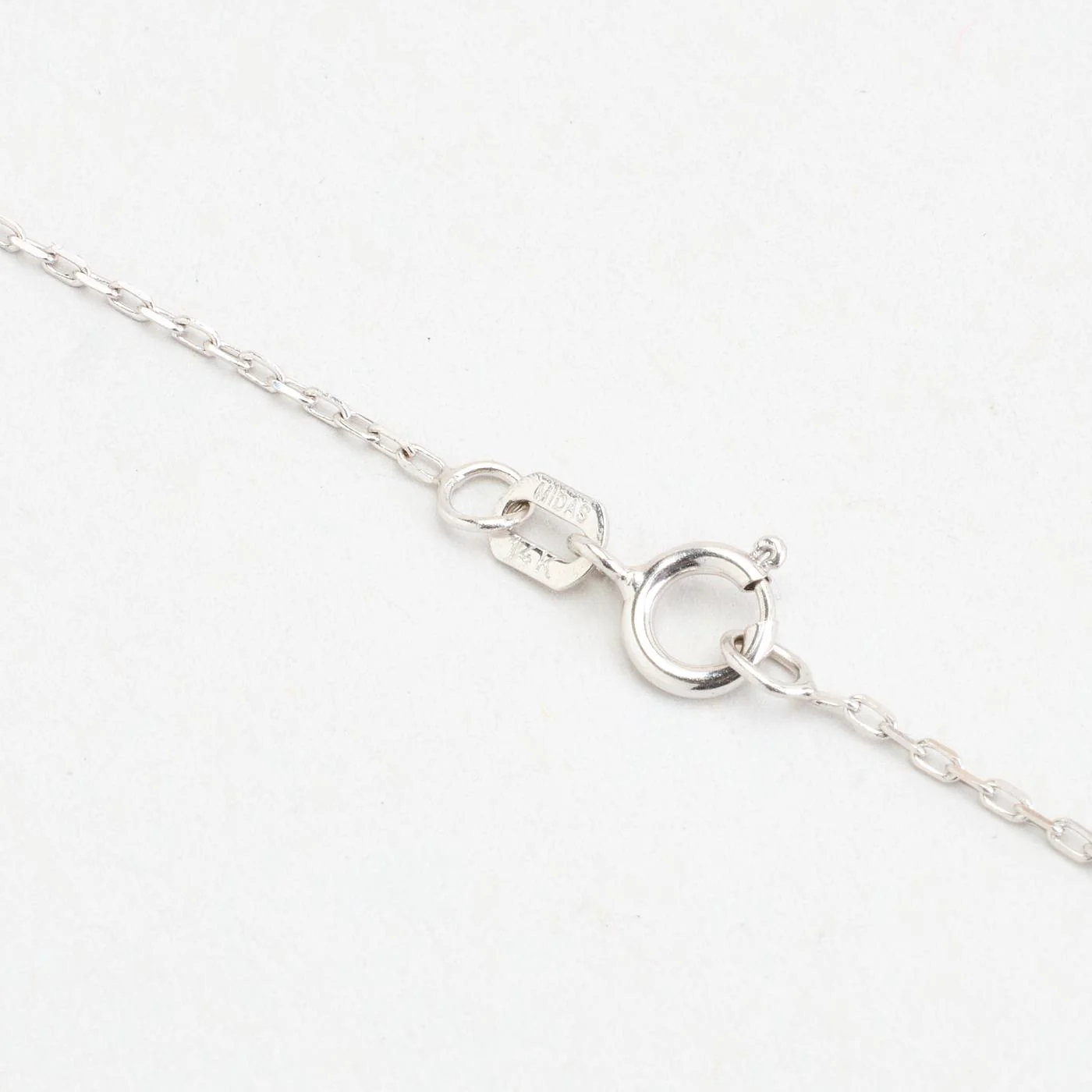 Geometrisk Ankarkedja Halsband med diamant (0.19 ct) i 14K guld, 46 cm, 4.4 g - Image 5