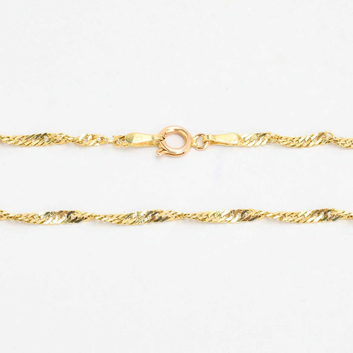 Singaporekedja Armband i 14K guld, 22 cm, 2 g - Image 4