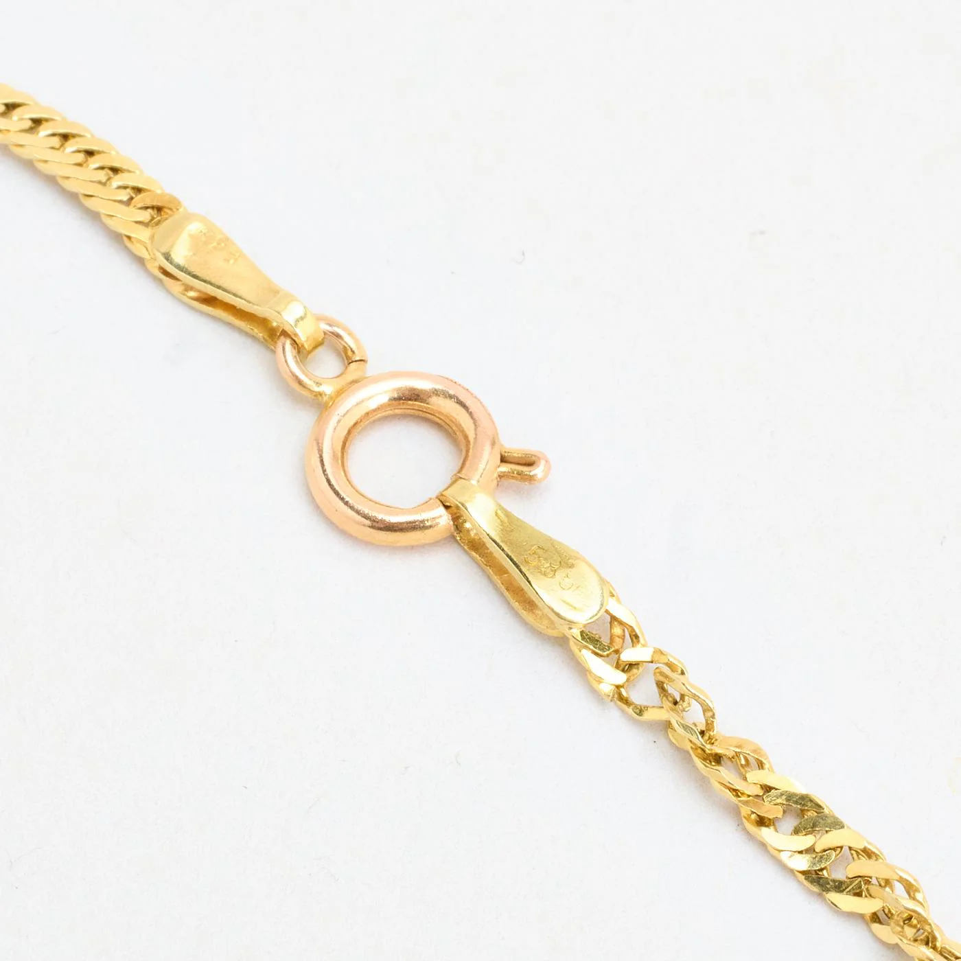 Singaporekedja Armband i 14K guld, 22 cm, 2 g - Image 5