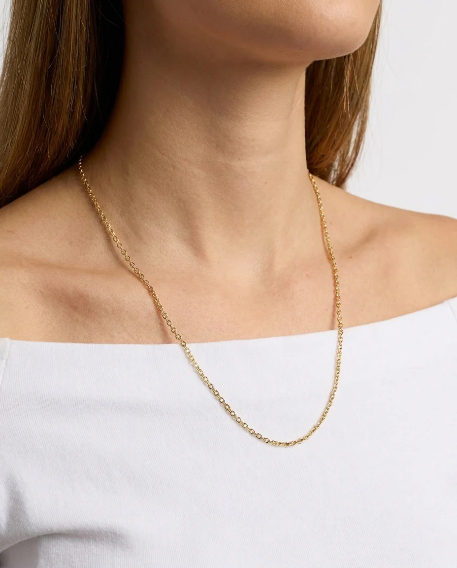 Ankarkedja Halsband i 14K guld, 51.5 cm, 2.62 g