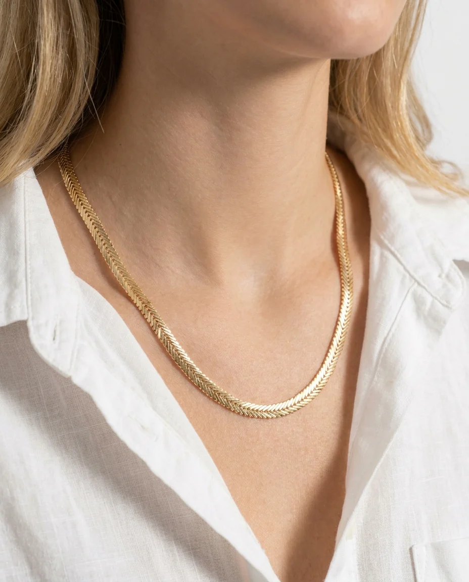Geneve Halsband i 14K guld, 45.5 cm, 41.7 g