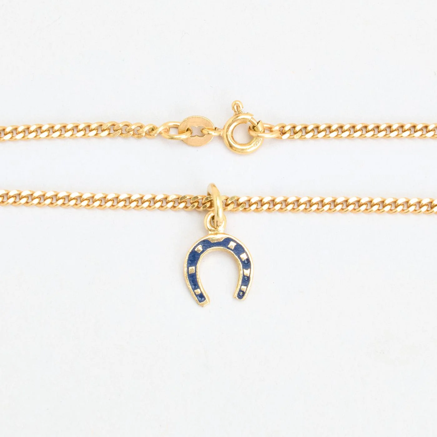 Pansar berlockarmband i 8K guld med en emalj, 15.5 cm, 3.54 g - Image 3
