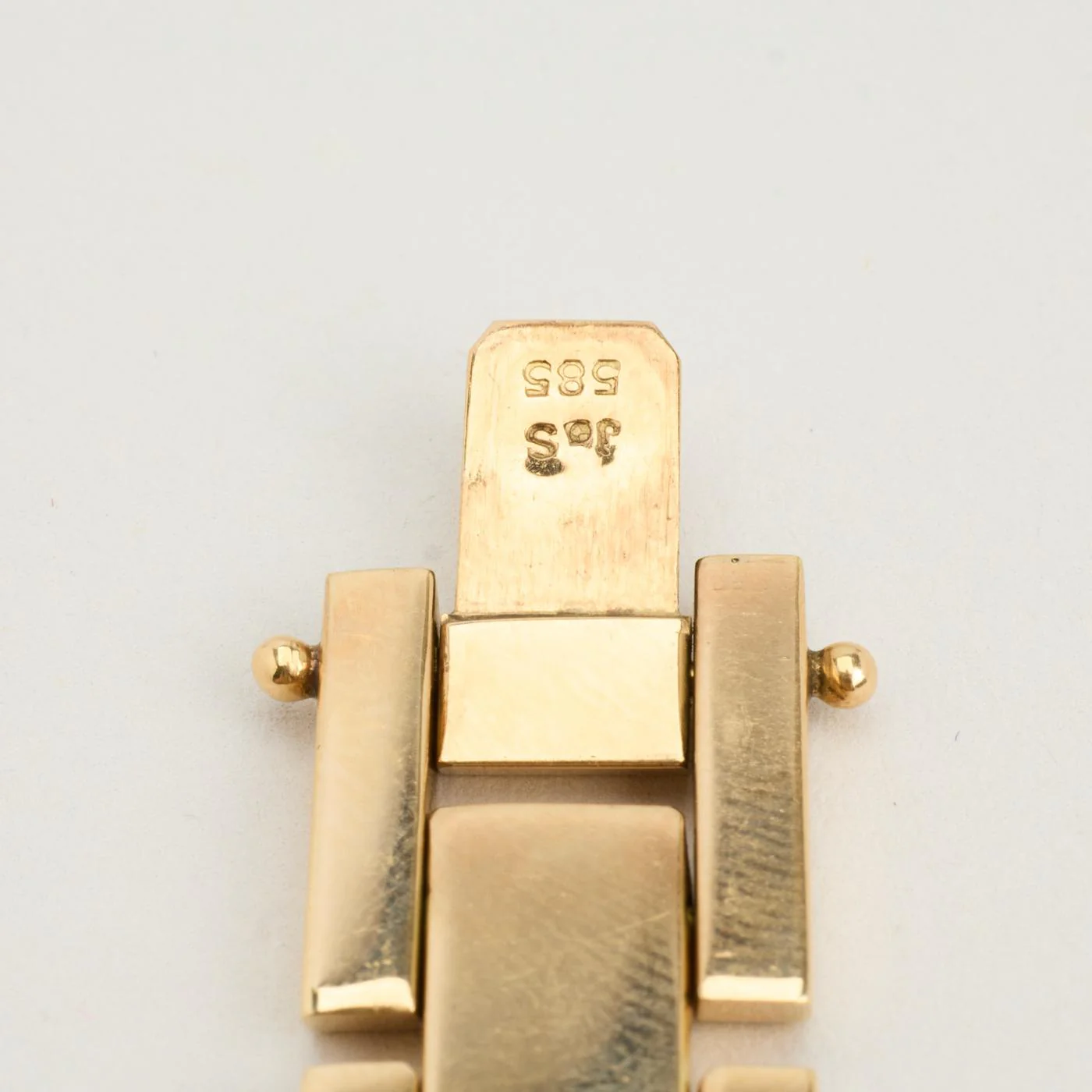 Block Armband i 14K guld, 19 cm, 24.78 g - Image 4