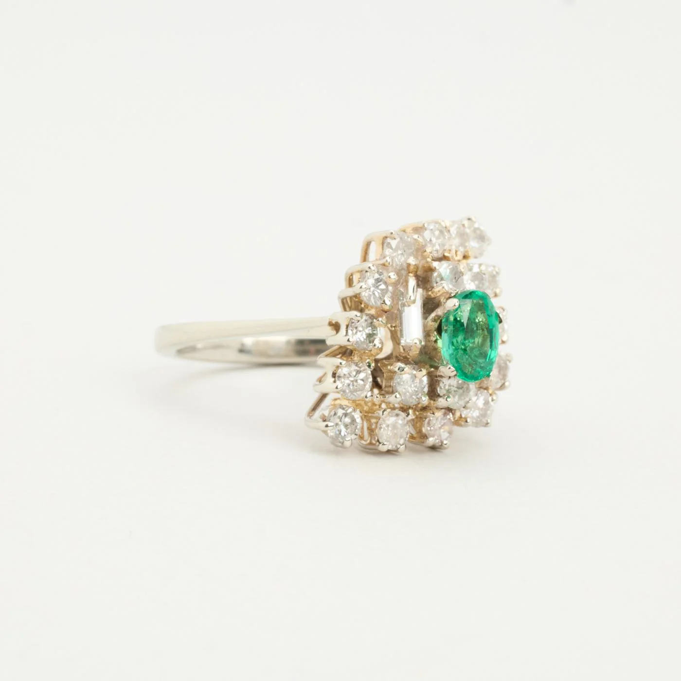 Clusterring med diamant (1.9 ct) i 18K guld och vitt guld strl. 16.9 / strl. 53 - Image 3