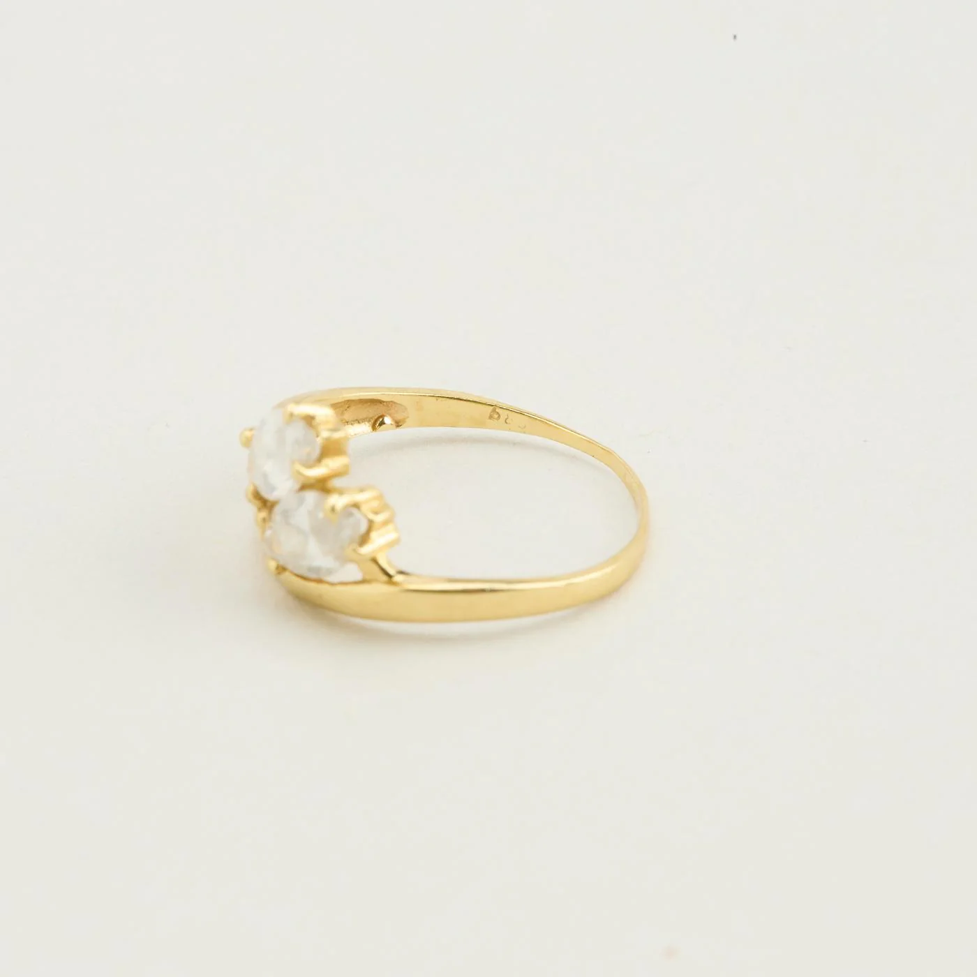 Toi et Moi ring med diamant (0.65 ct) i 14K guld strl. 15.9 - 16.2 / strl. 50 - 51 - Image 4