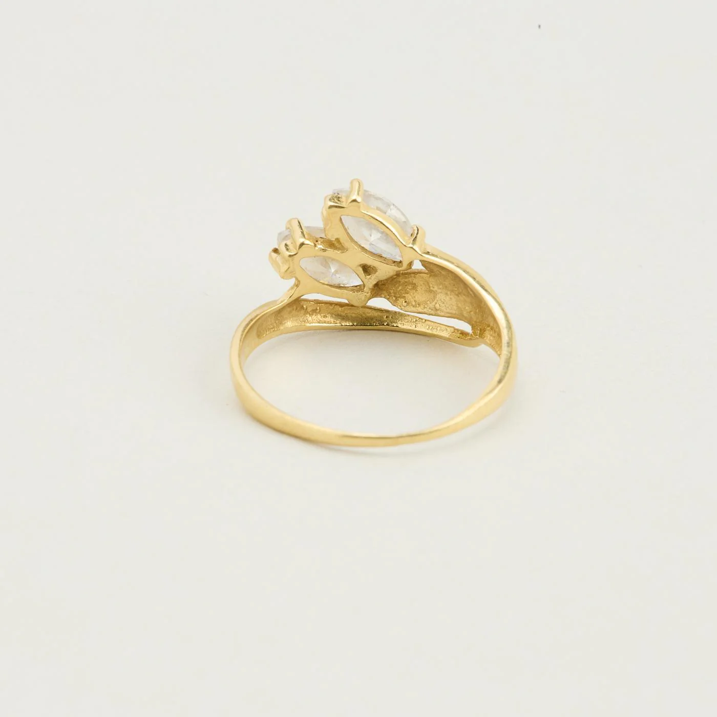 Toi et Moi ring med diamant (0.65 ct) i 14K guld strl. 15.9 - 16.2 / strl. 50 - 51 - Image 5