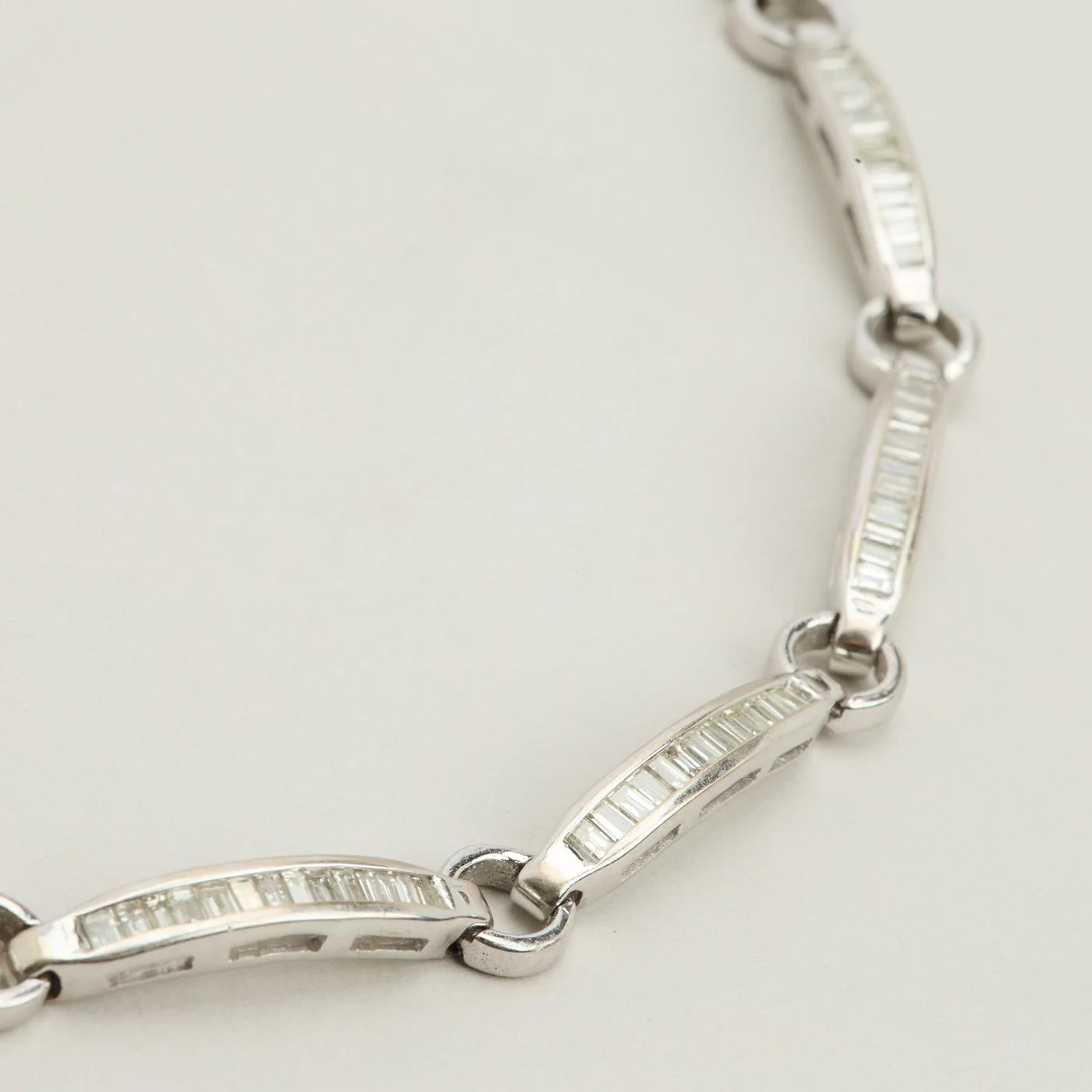 Tennisarmband med diamant (1.94 ct) i 14K vitt guld, 18.5 cm, 15.53 g - Image 4