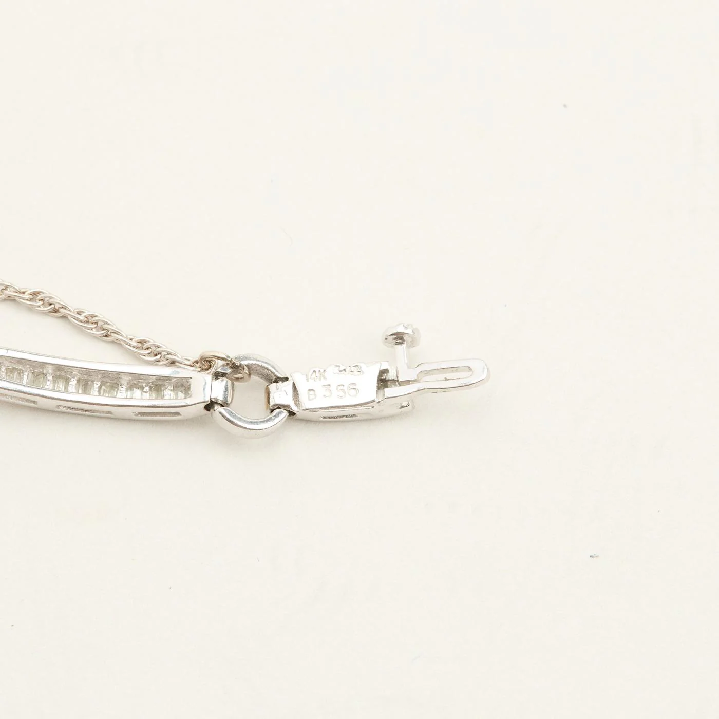 Tennisarmband med diamant (1.94 ct) i 14K vitt guld, 18.5 cm, 15.53 g - Image 6