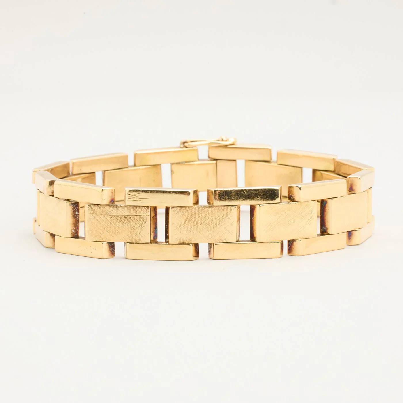 Block Armband i 14K guld, 18.5 cm, 22.8 g - Image 5