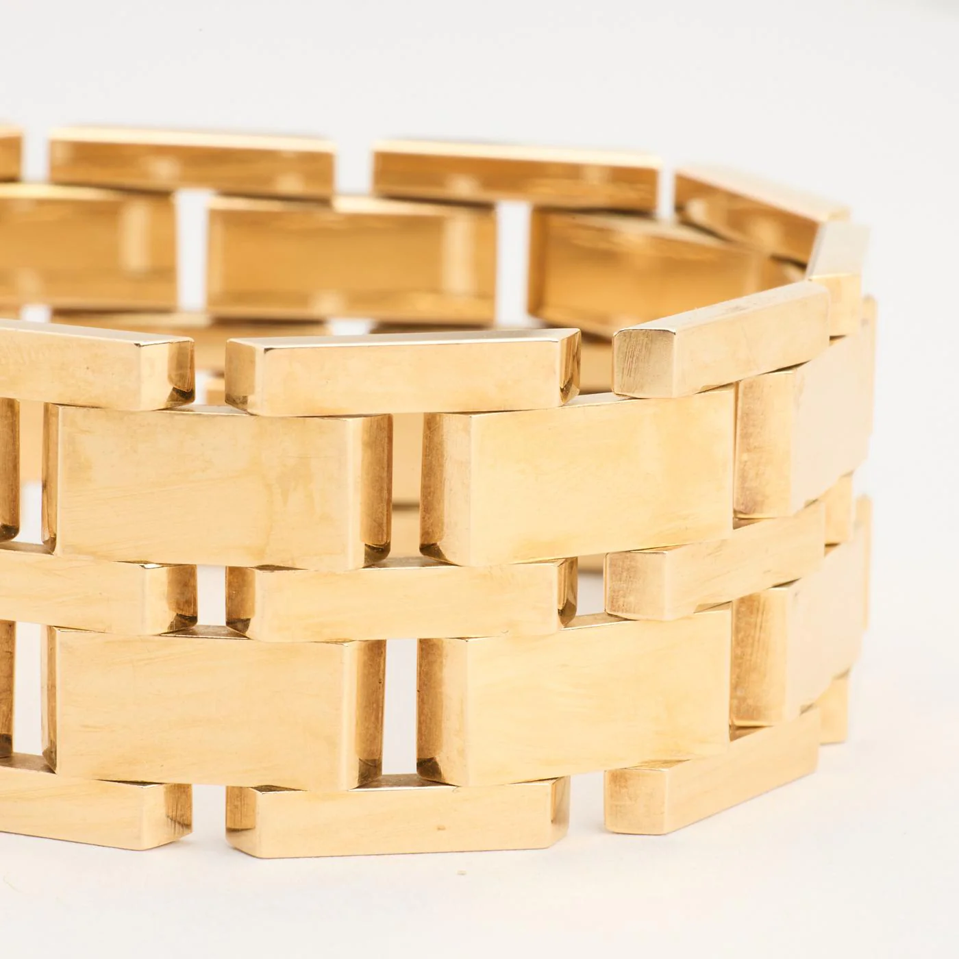Block Armband i 14K guld, 20 cm, 47.5 g - Image 3
