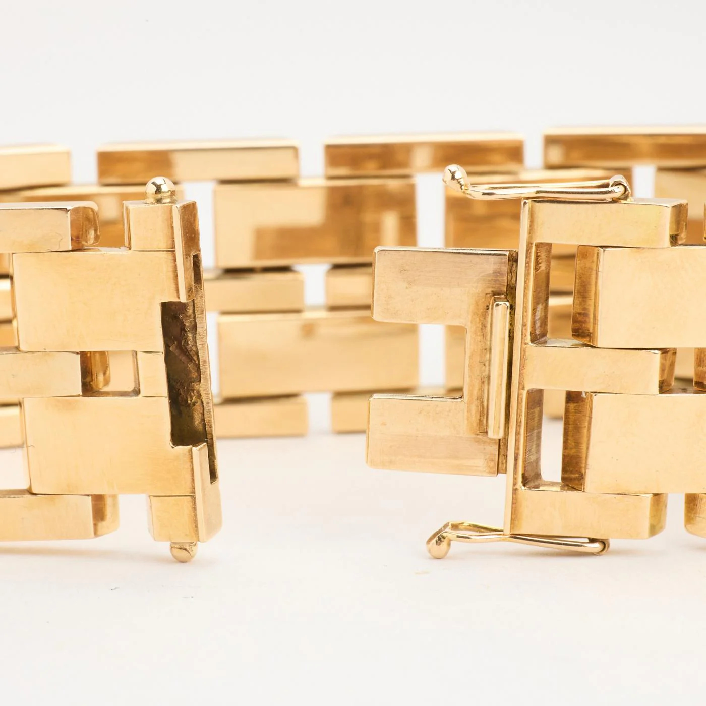 Block Armband i 14K guld, 20 cm, 47.5 g - Image 4