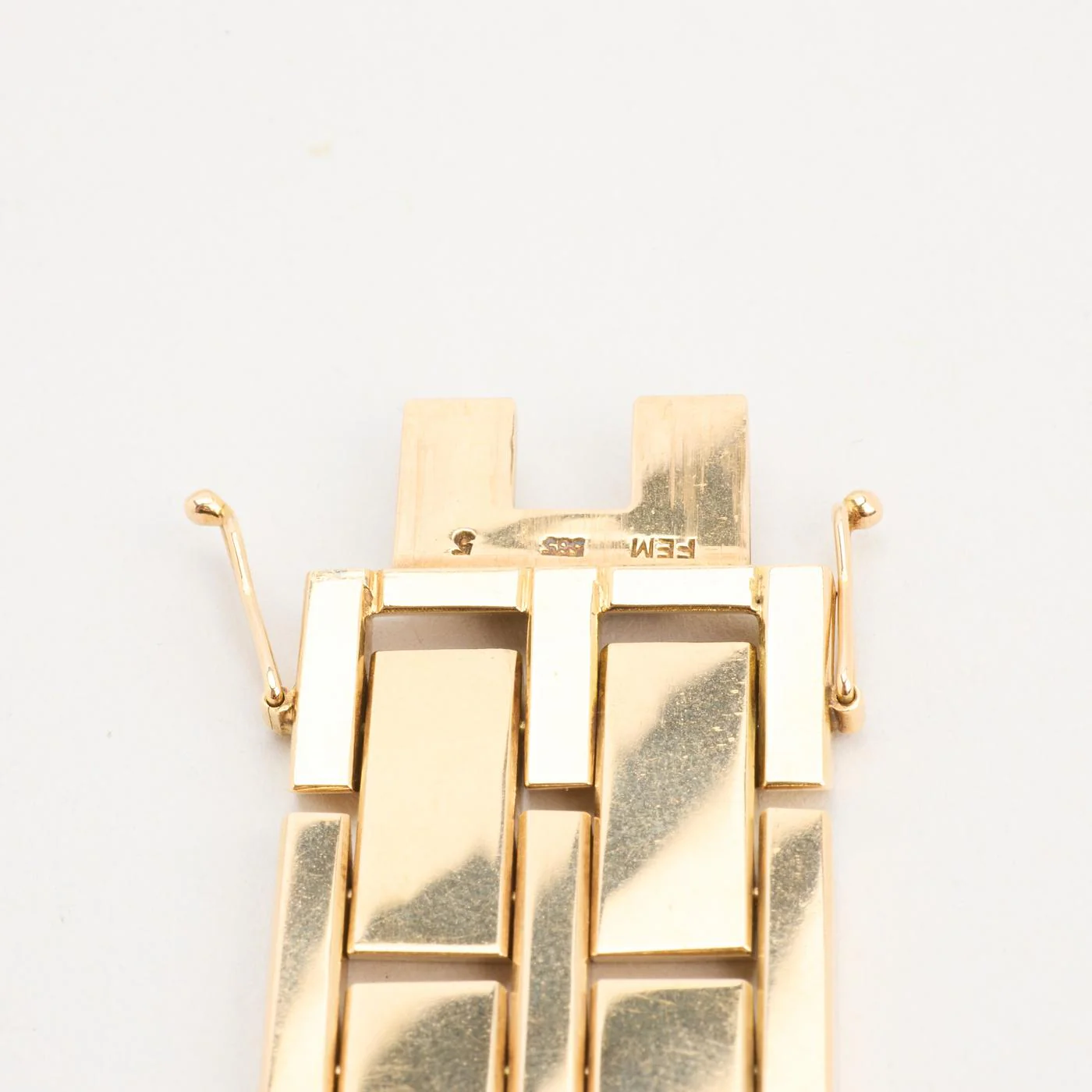 Block Armband i 14K guld, 20 cm, 47.5 g - Image 5