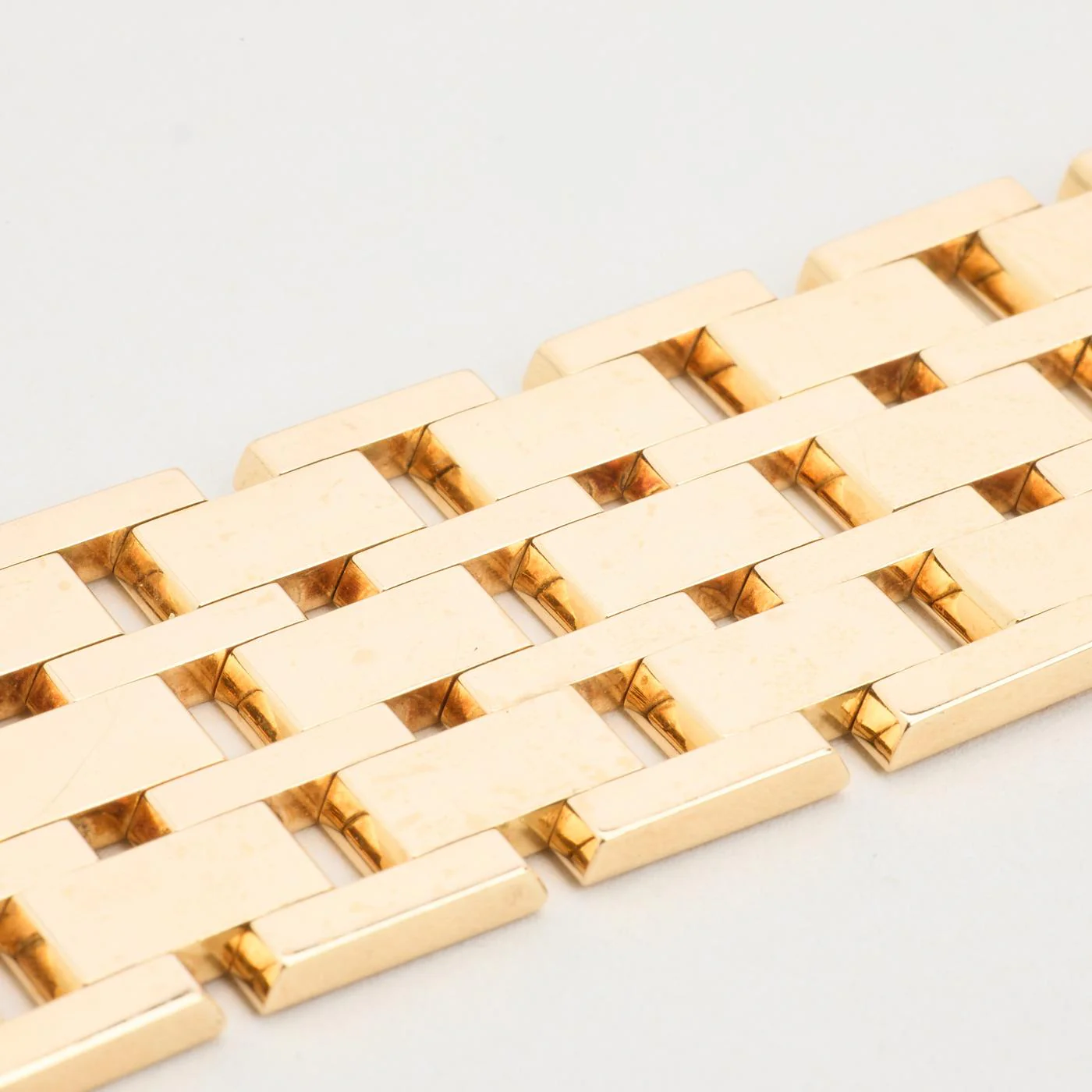 Block Armband i 14K guld, 18 cm, 73.7 g - Image 3
