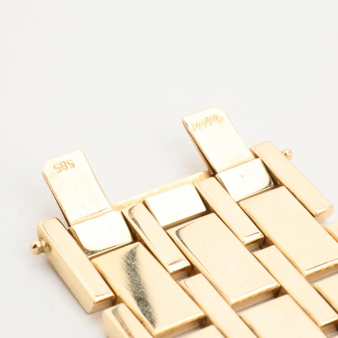 Block Armband i 14K guld, 18 cm, 73.7 g - Image 4