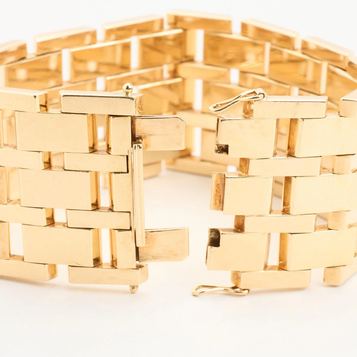 Block Armband i 14K guld, 18 cm, 73.7 g - Image 5
