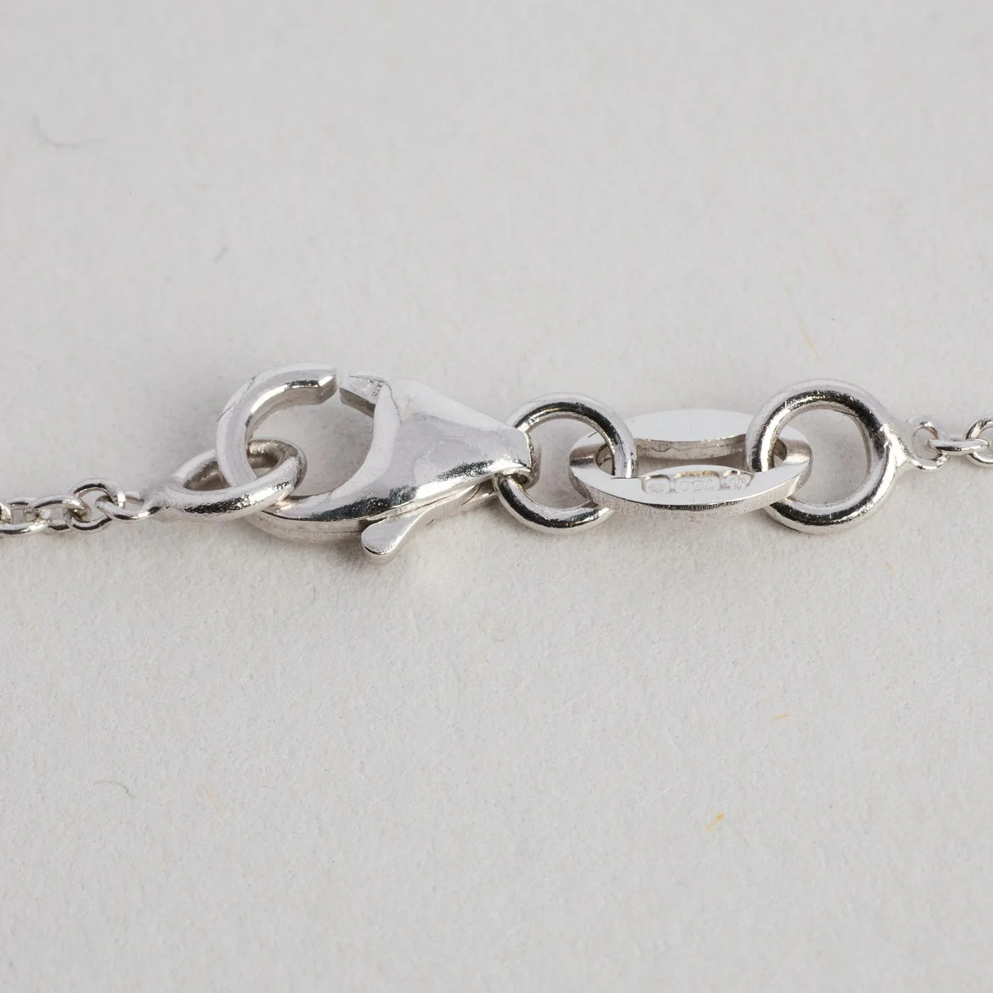 Solitärhalsband med diamant (1.5 ct) i 18K vitt guld, 45 cm, 2.14 g - Image 4